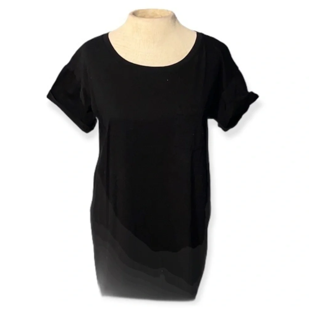 J.Crew short sleeve tee shirt long womens size small cuffed sleeves